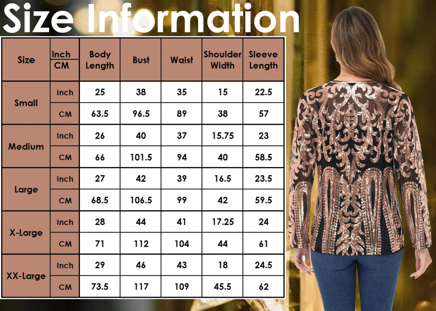 Anna-Kaci Women's Sparkly Sequin Cardigan Long Sleeve Open Front Glitter Party Evening Jacket