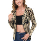 Anna-Kaci Women's Sparkly Sequin Cardigan Long Sleeve Open Front Glitter Party Evening Jacket