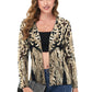 Anna-Kaci Women's Sparkly Sequin Cardigan Long Sleeve Open Front Glitter Party Evening Jacket