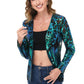 Anna-Kaci Women's Sparkly Sequin Cardigan Long Sleeve Open Front Glitter Party Evening Jacket