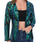 Anna-Kaci Women's Sparkly Sequin Cardigan Long Sleeve Open Front Glitter Party Evening Jacket