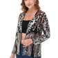 Anna-Kaci Women's Sparkly Sequin Cardigan Long Sleeve Open Front Glitter Party Evening Jacket