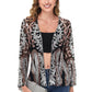 Anna-Kaci Women's Sparkly Sequin Cardigan Long Sleeve Open Front Glitter Party Evening Jacket