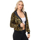 Anna-Kaci Women's Sparkly Sequin Jacket Hooded Glitter Zip Up Bomber Jacket Coat Concert Party Clubwear