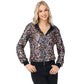 Anna-Kaci Women's Sparkly Sequin Jacket Hooded Glitter Zip Up Bomber Jacket Coat Concert Party Clubwear