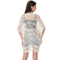 Anna-Kaci Crochet Lace Cardigan Kimono Top with Boho Floral Patterns for Beach