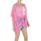 Anna-Kaci Crochet Lace Cardigan Kimono Top with Boho Floral Patterns for Beach