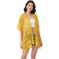 Anna-Kaci Crochet Lace Cardigan Kimono Top with Boho Floral Patterns for Beach