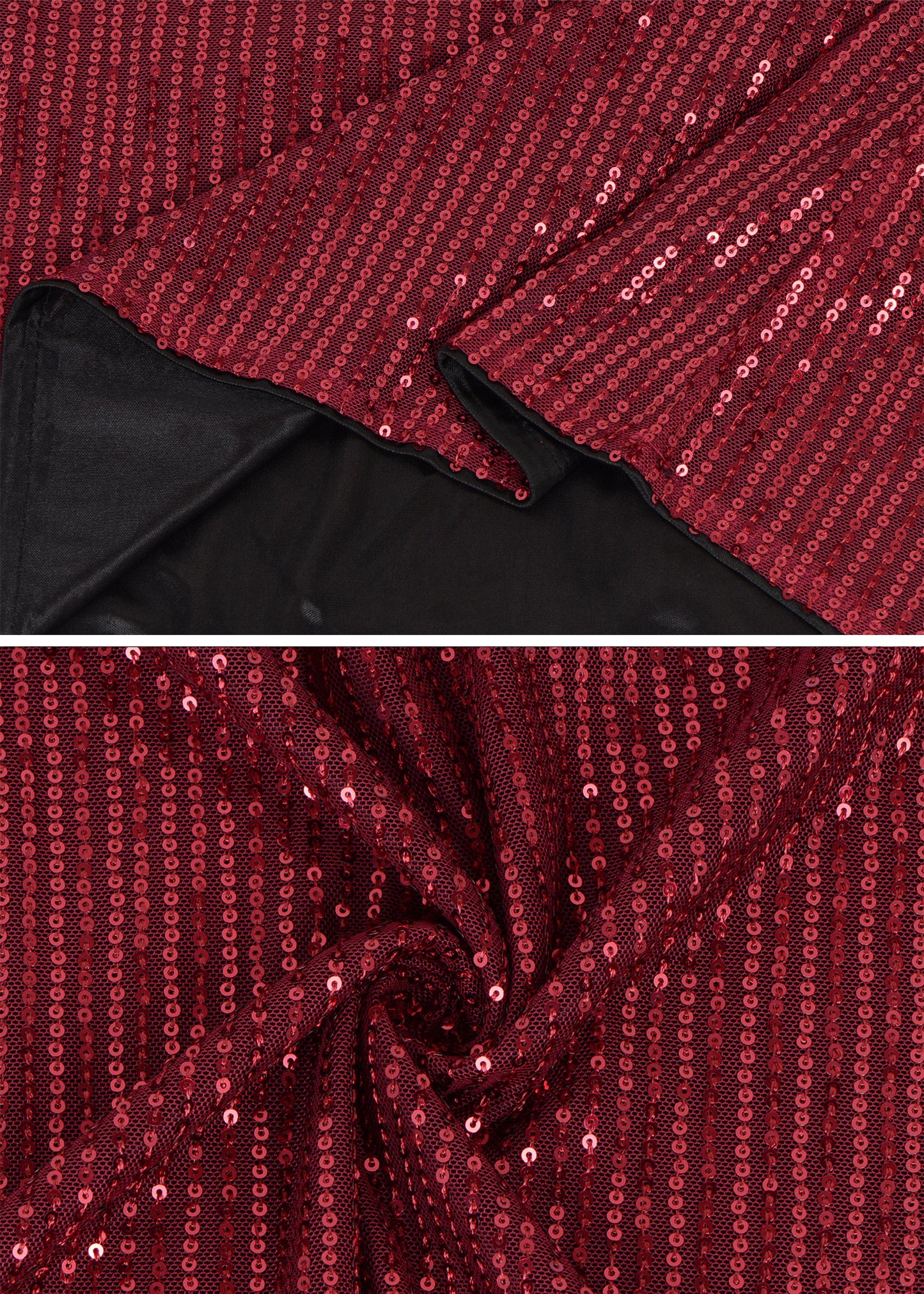 Anna-Kaci Women's Long Sleeve Sequin Blouse Sheer Mesh Top Sparkly Shirt for Holiday Party