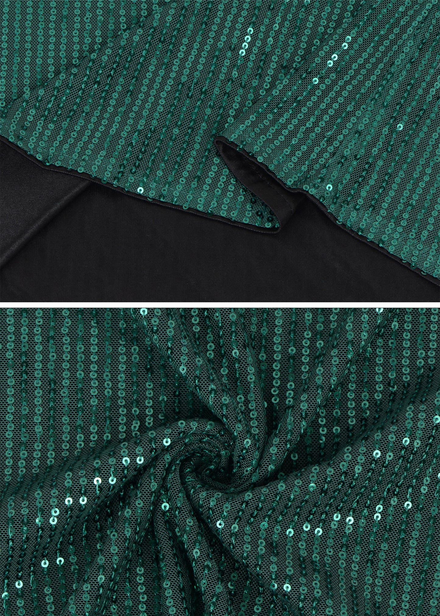 Anna-Kaci Women's Long Sleeve Sequin Blouse Sheer Mesh Top Sparkly Shirt for Holiday Party