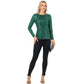Anna-Kaci Women's Long Sleeve Sequin Top with Crew Neck and Fitted Silhouette