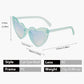 Anna-Kaci Active Women's Vibrant Heart-Shaped Fashion Sunglasses UV400 Protection