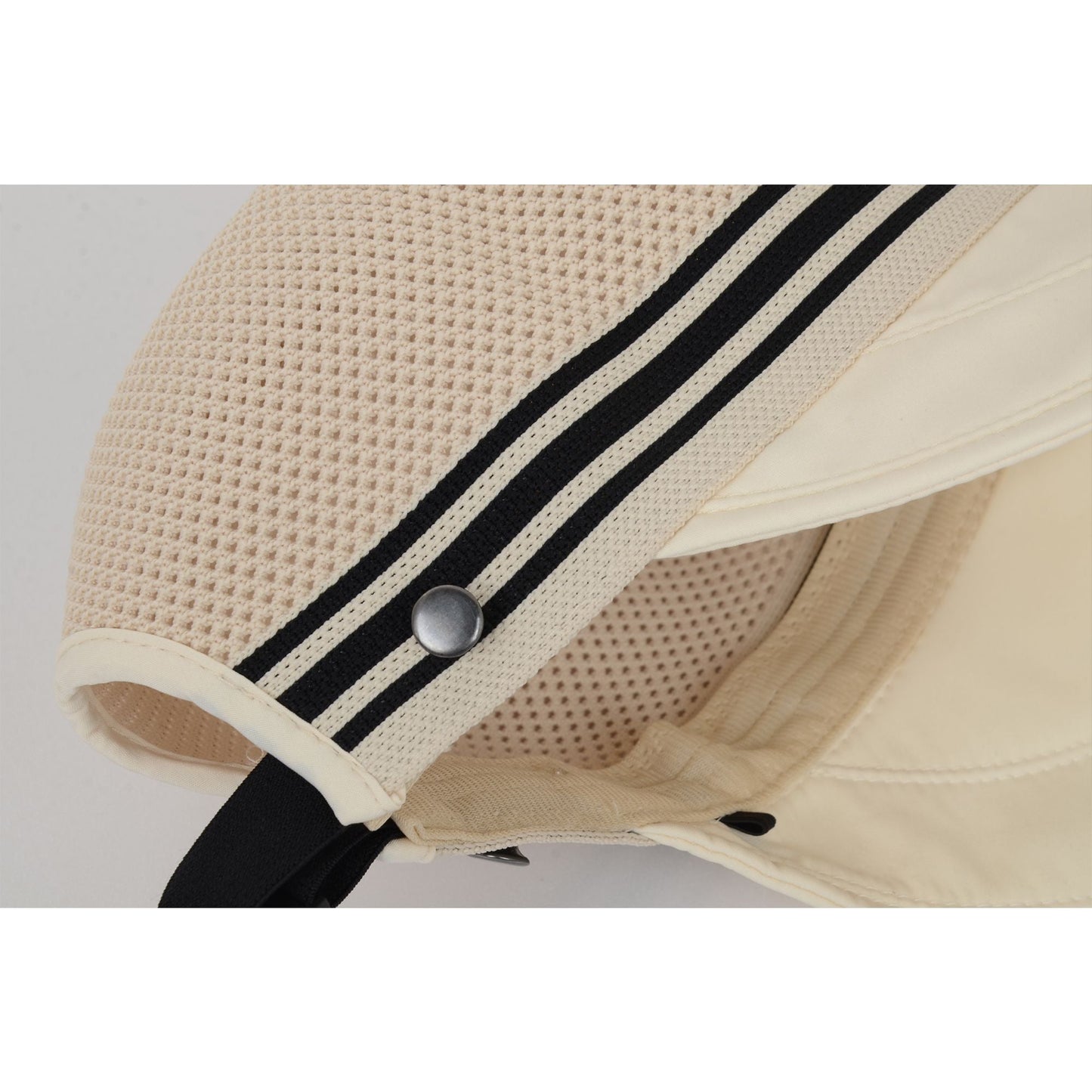 Anna-Kaci Breathable Mesh Sun Visor Cap with Ponytail Slot Adjustable Strap and Wide Brim for Outdoor Hiking and Summer Travel