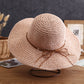 Anna-Kaci Wide - Brim Straw Sun Hat with Leather Tie