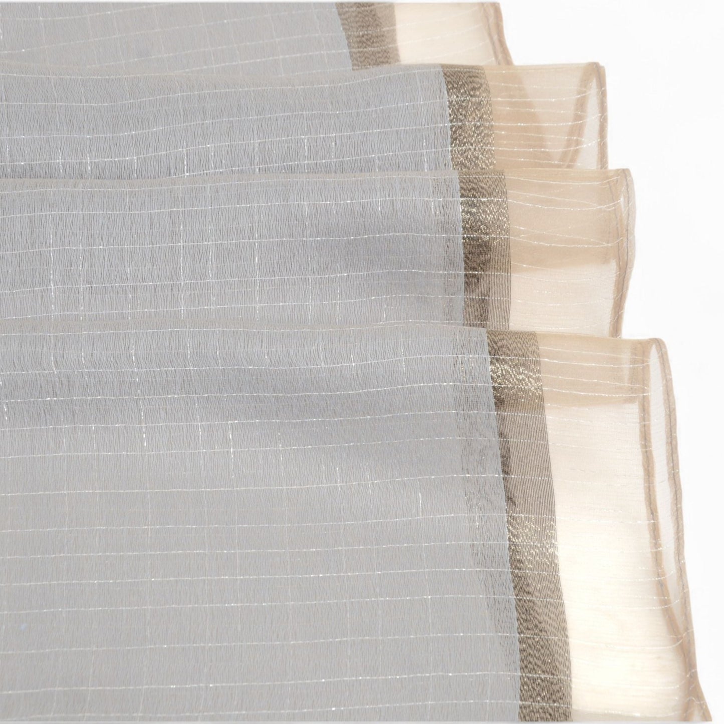 Anna-Kaci Women's Lightweight Sheer Scarf with Subtle Metallic Thread Detail Elegant Long Wrap Accessory