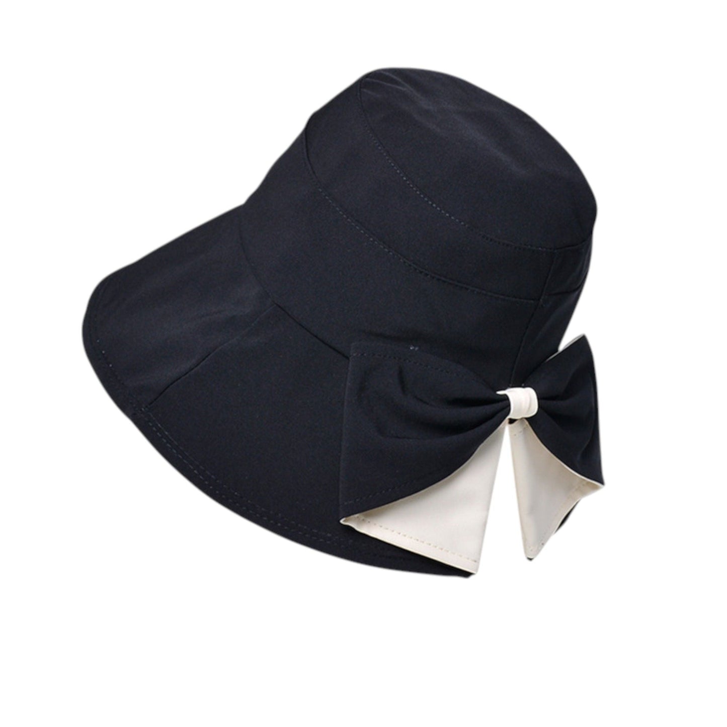 Anna-Kaci Wide Brim Bucket Hat Back Bow Detail for Sun Protection and Stylish Summer Looks