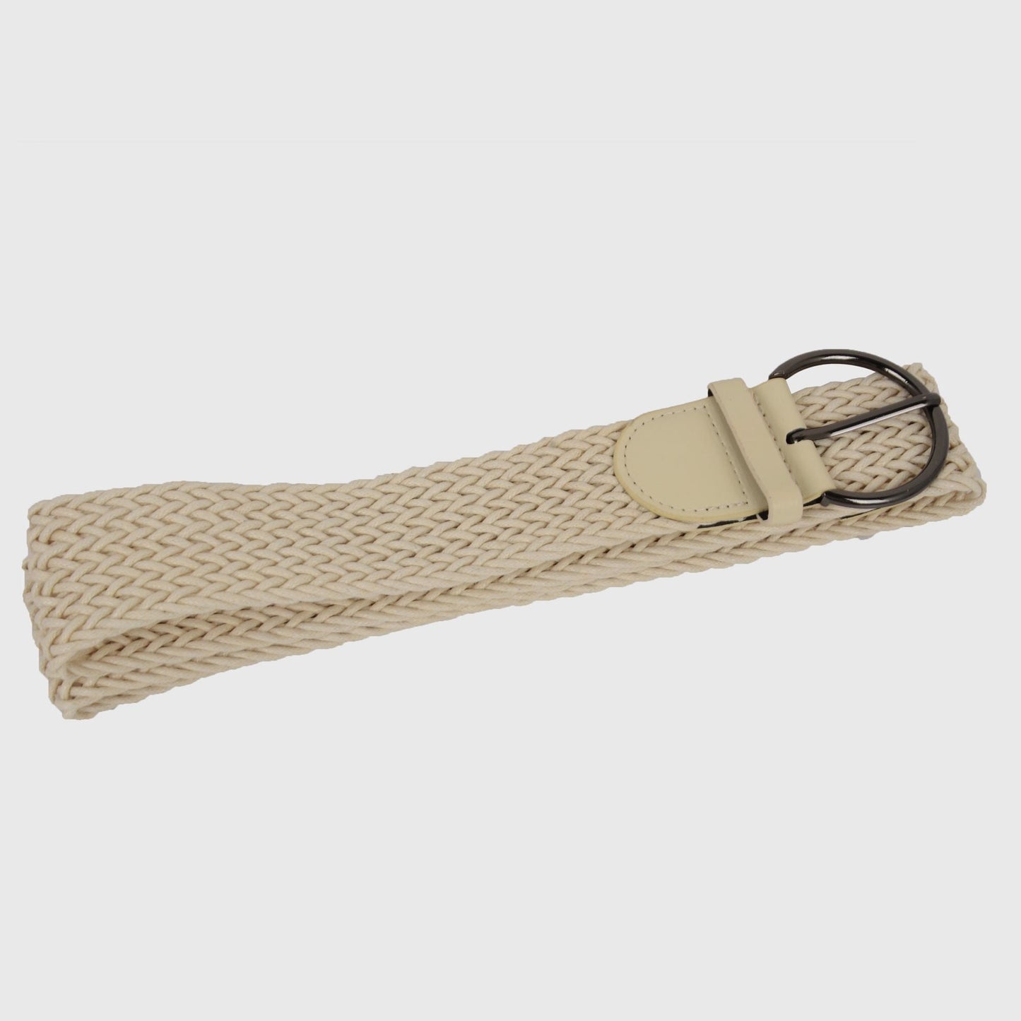 Anna-Kaci Chic Woven Womens Belt with Alloy Buckle