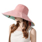 Anna-Kaci Wide Brim Floppy Sun Hat with Colorful Printed Underside UV Protection Lightweight Foldable Design for Outdoor Use