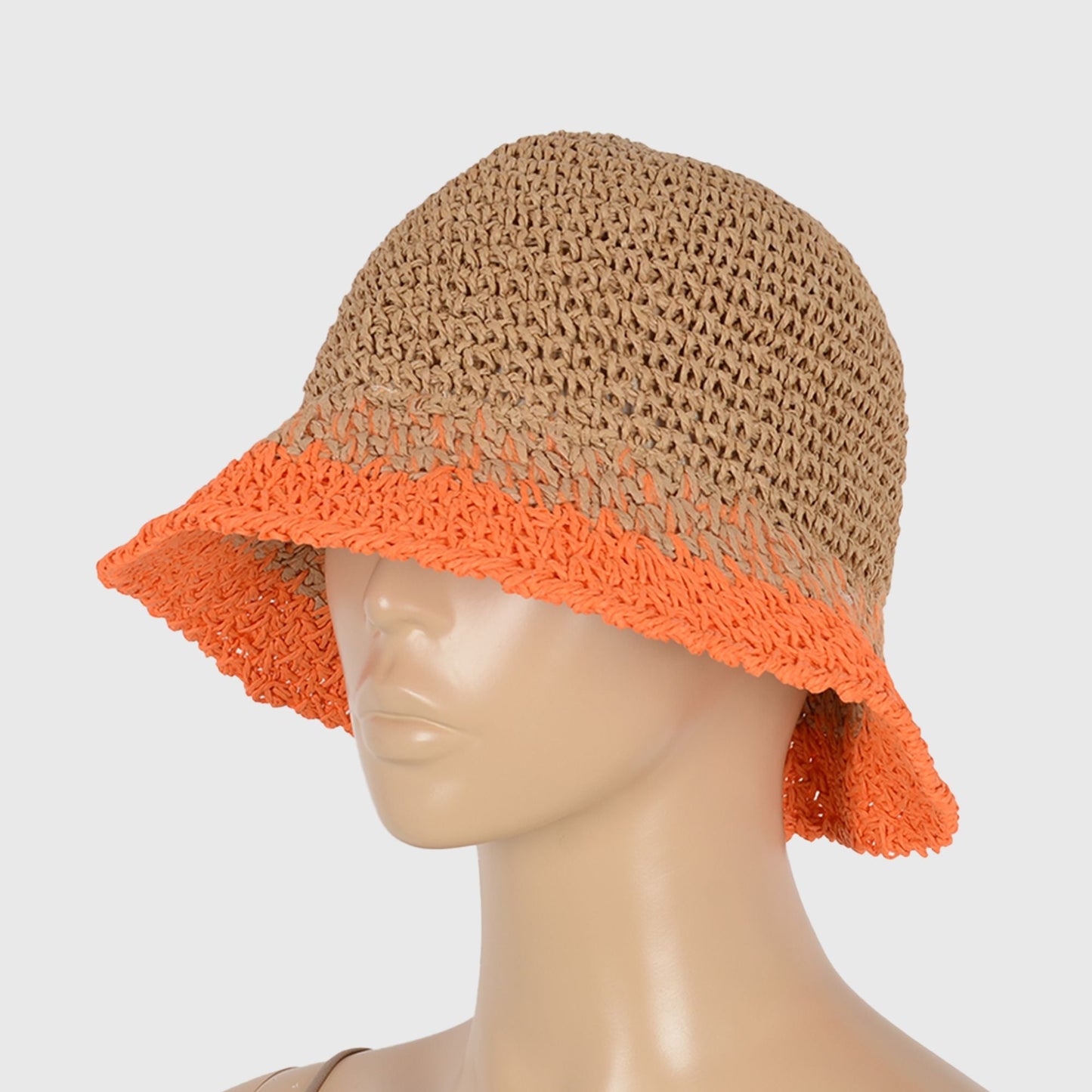 Anna-Kaci Women's Stylish Ombre Design Crochet Bucket Hat