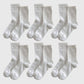 Anna-Kaci Women's Bow-Patterned Ruffle-Cuff Ankle Socks 6pk