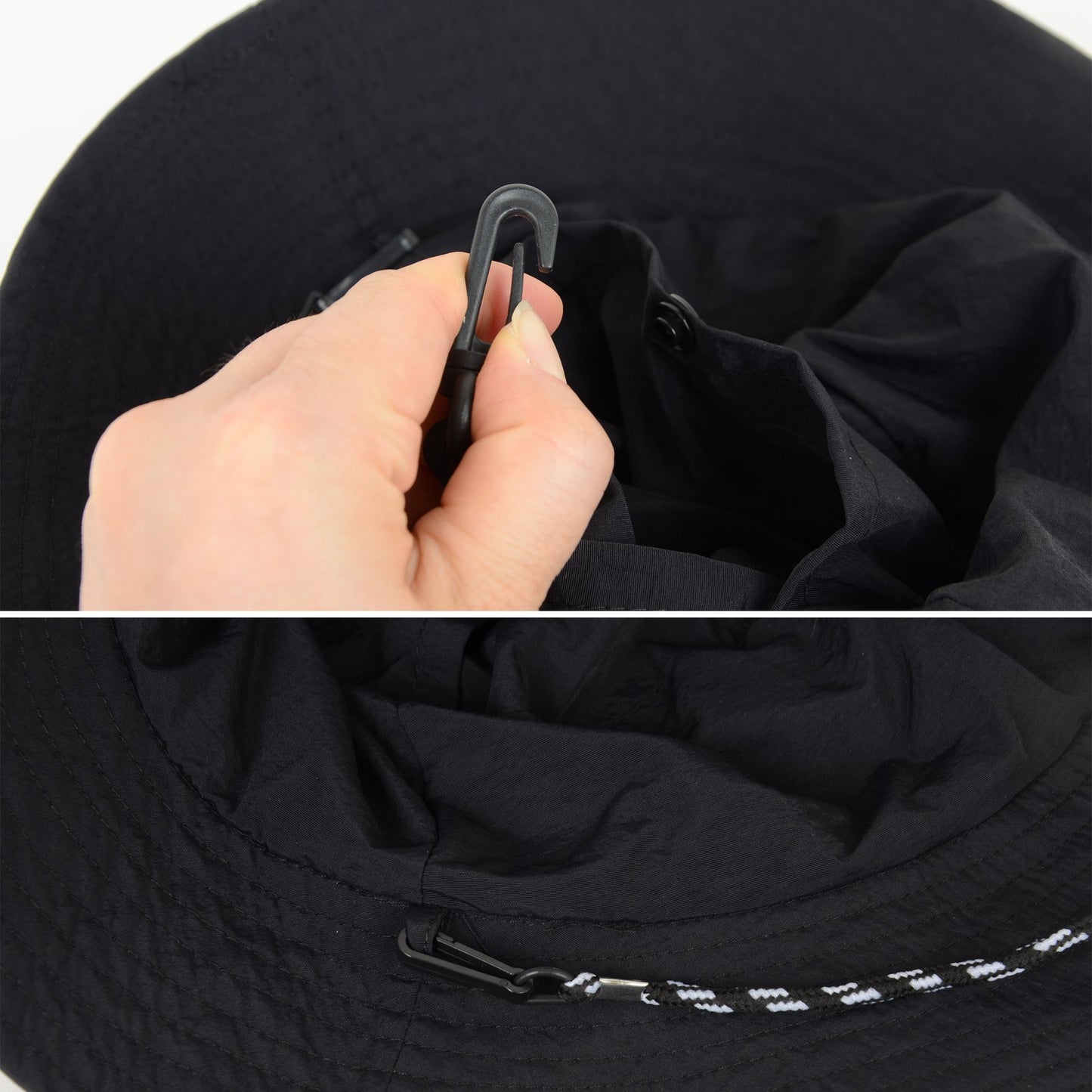 Anna-Kaci Water-Resistant Packable Bucket Hat with Adjustable Chin Strap Quick-Dry Fabric for Beach Hiking Camping and Outdoor Travel