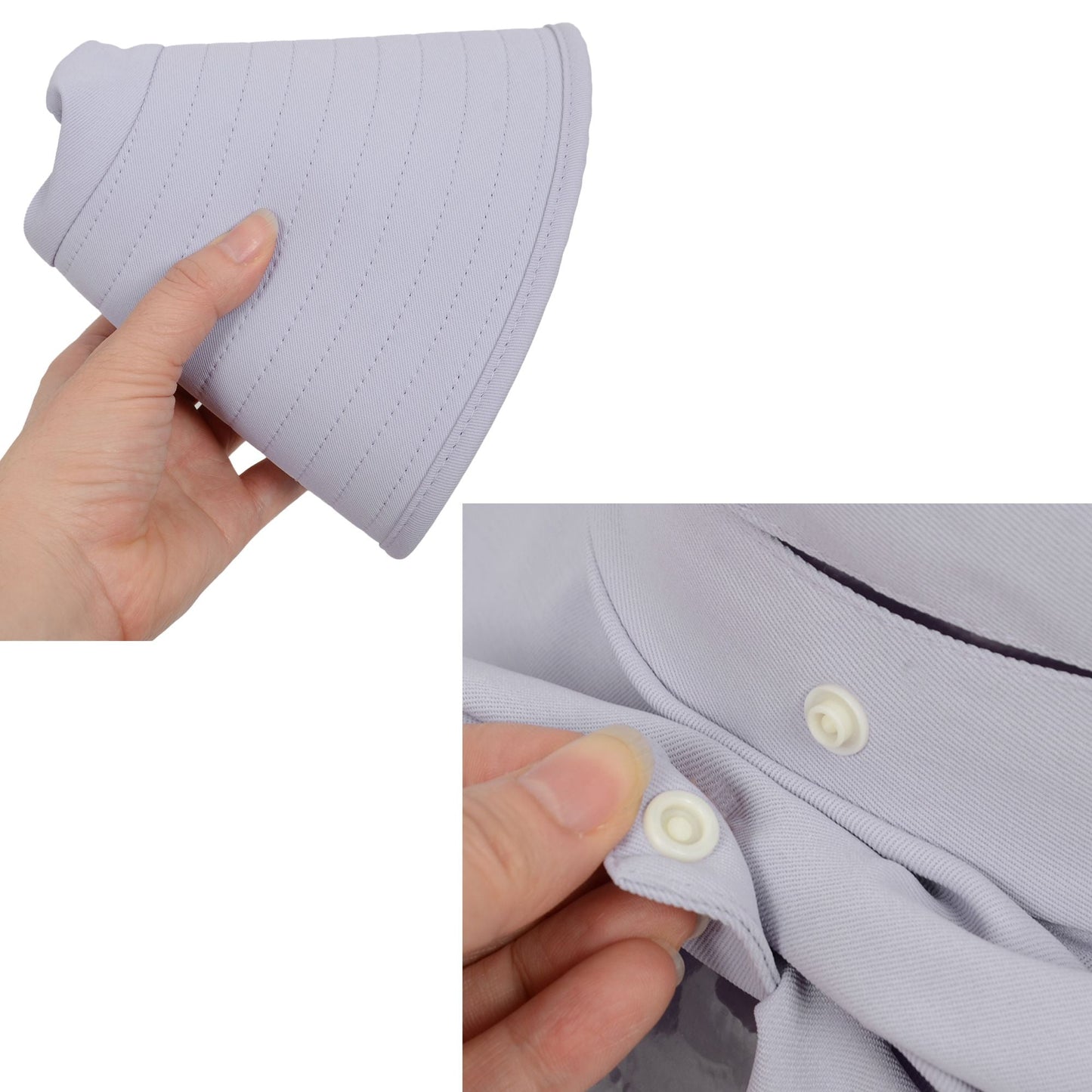 Anna-Kaci Women Ponytail Sun Hat Wide Brim Sun Hat with Flap Packable Adjustable Summer Beach Hat