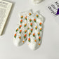Anna-Kaci Adorable Summer Floral Embroidered Ankle Socks 4Pk