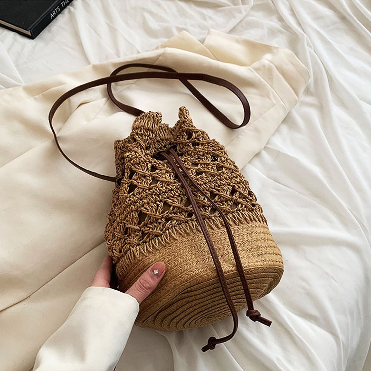 Anna-Kaci Women's Bohemian - Style Crochet Shoulder Bag