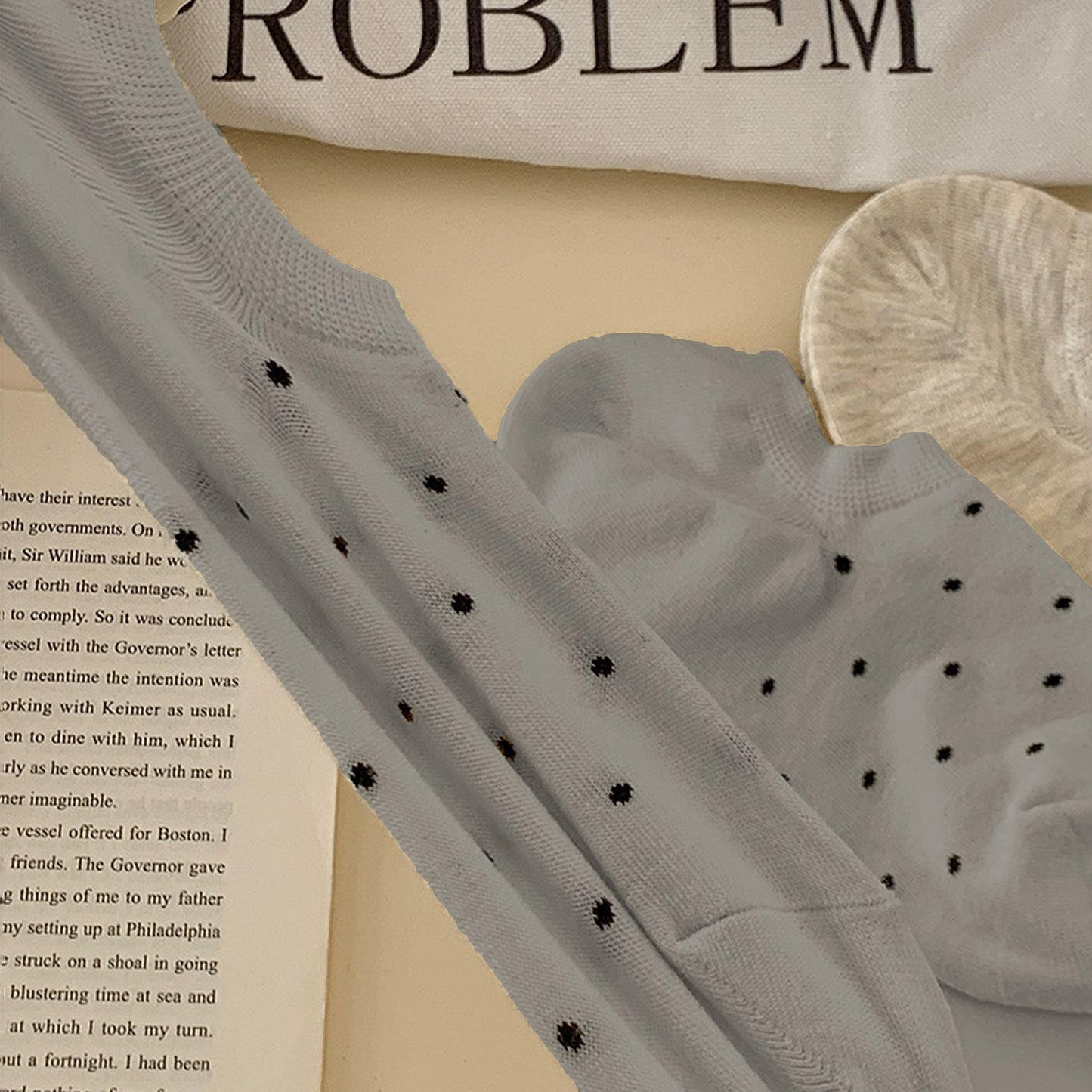 Anna-Kaci Women's 6pk Polka Dot No-Show Socks, Cute Casual Ankle Socks