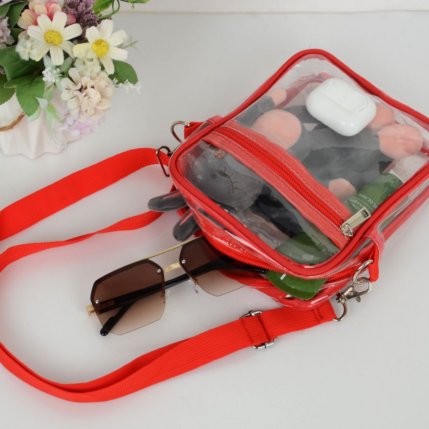 Anna-Kaci Sleek Clear Women's Shoulder Bag