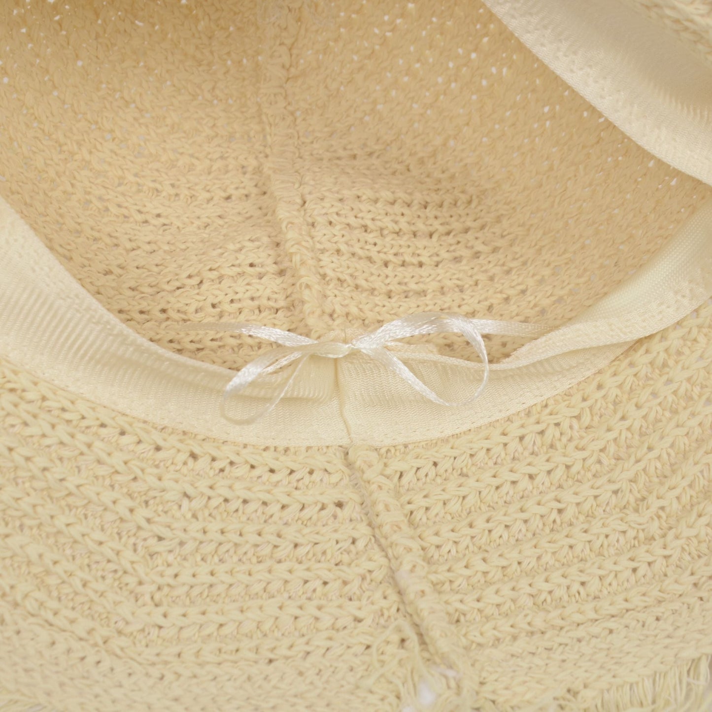 Anna-Kaci Women's Woven Bucket Hat with Soft Frayed Brim and Lightweight Straw Texture