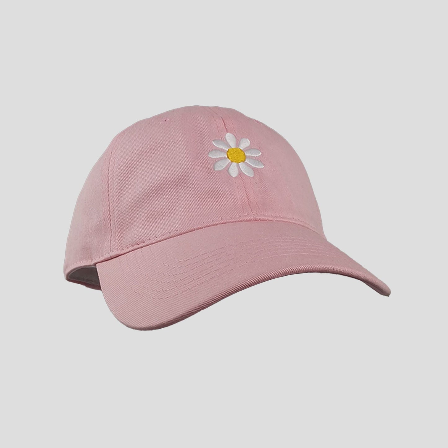Anna-Kaci Women's Baseball Cap Stylish Solid Color with Daisy Embroidery