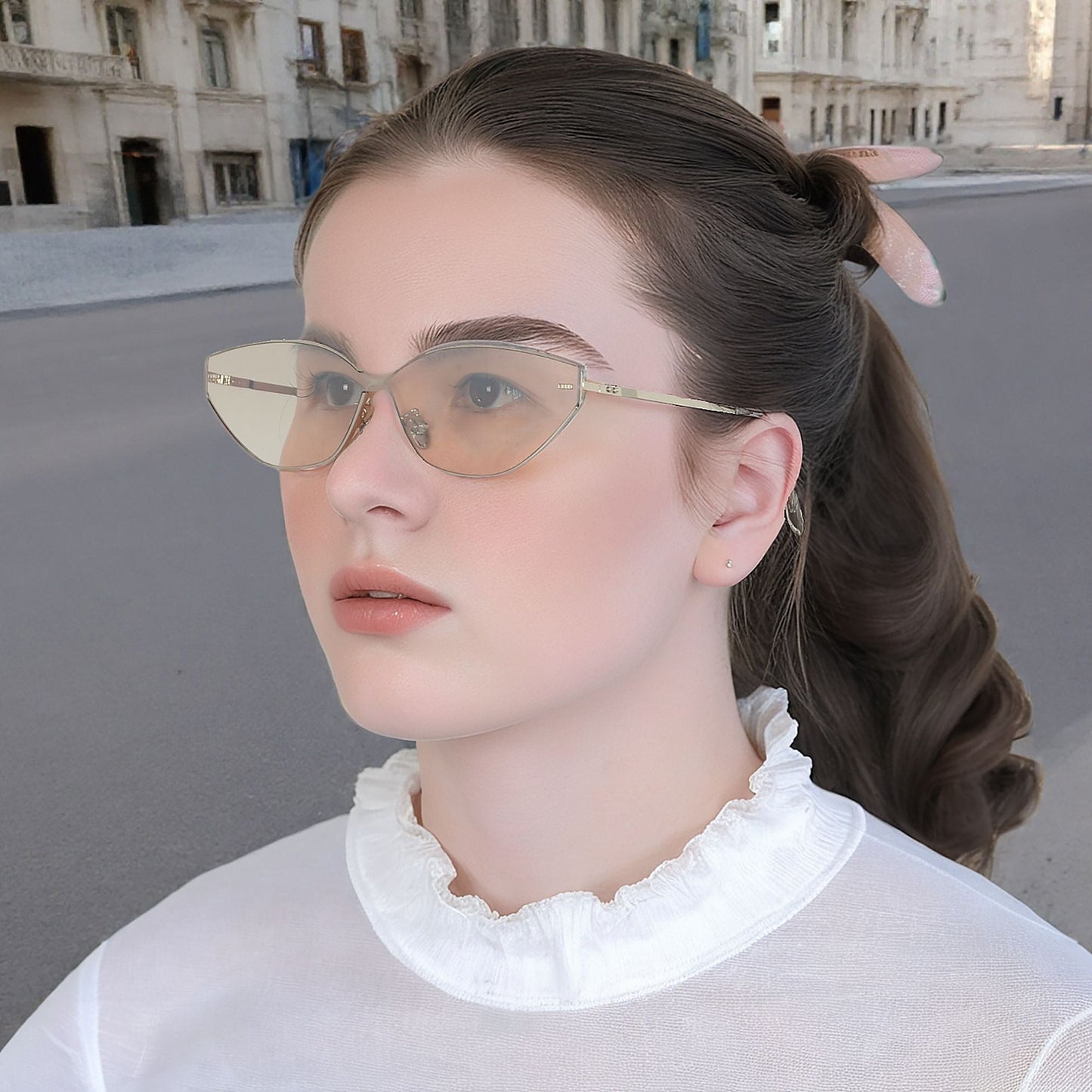 Anna-Kaci Women's Stylish Cat-Eye Polarized Sunglasses UV400 Protection