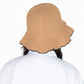Anna-Kaci Women's Woven Floppy Bucket Hat with Scalloped Brim Edge Detail