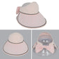 Anna-Kaci Extra Wide Brim Sun Visor Hat for Women Adjustable UV Protection Bow Detail Breathable Summer Beach Hat
