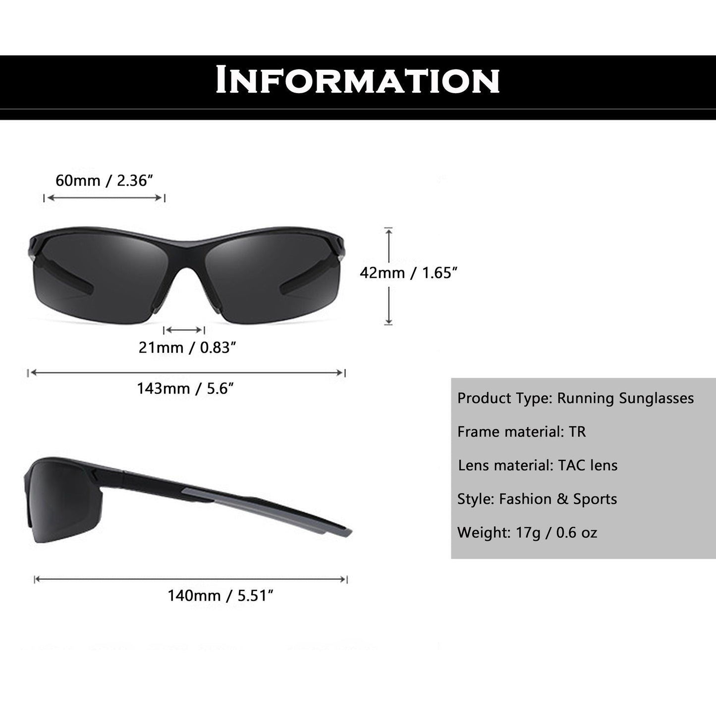 Anna-Kaci Active Women's Stylish Sports Running Sunglasses Polarized UV400 Protection