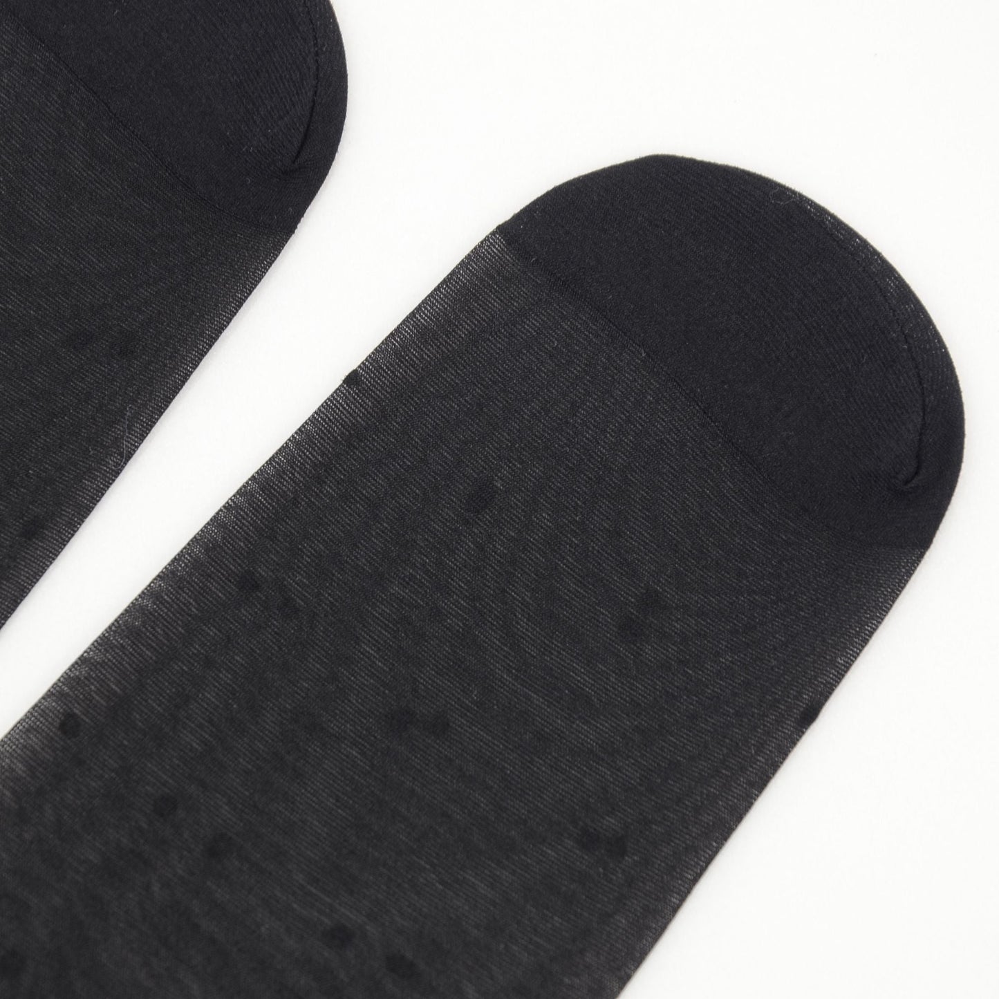 Anna-Kaci Women's Sheer Black Tights with Allover Polka Dot Pattern and Reinforced Toe Detail