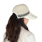 Anna-Kaci Breathable Mesh Sun Visor Cap with Ponytail Slot Adjustable Strap and Wide Brim for Outdoor Hiking and Summer Travel