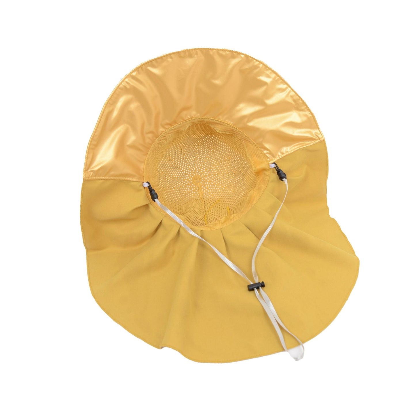 Anna-Kaci Womens Mesh Panel Wide Brim Sun Hat with Back Flap UV Protection and Tie Detail for Outdoor Activities