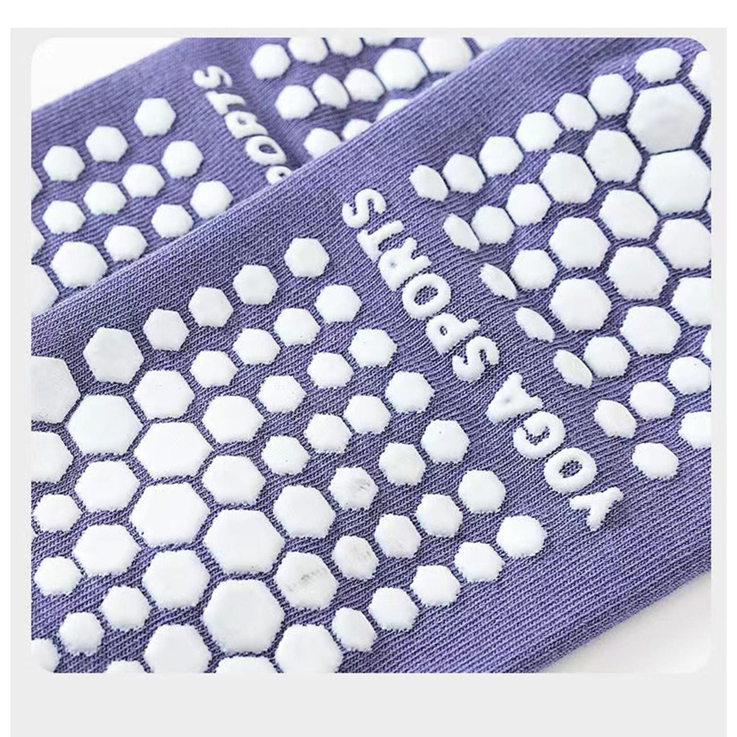 Anna-Kaci 4 Pairs Women's Ankle Grip Yoga Socks Soft Cotton Non-Slip Bottom Striped Cuff