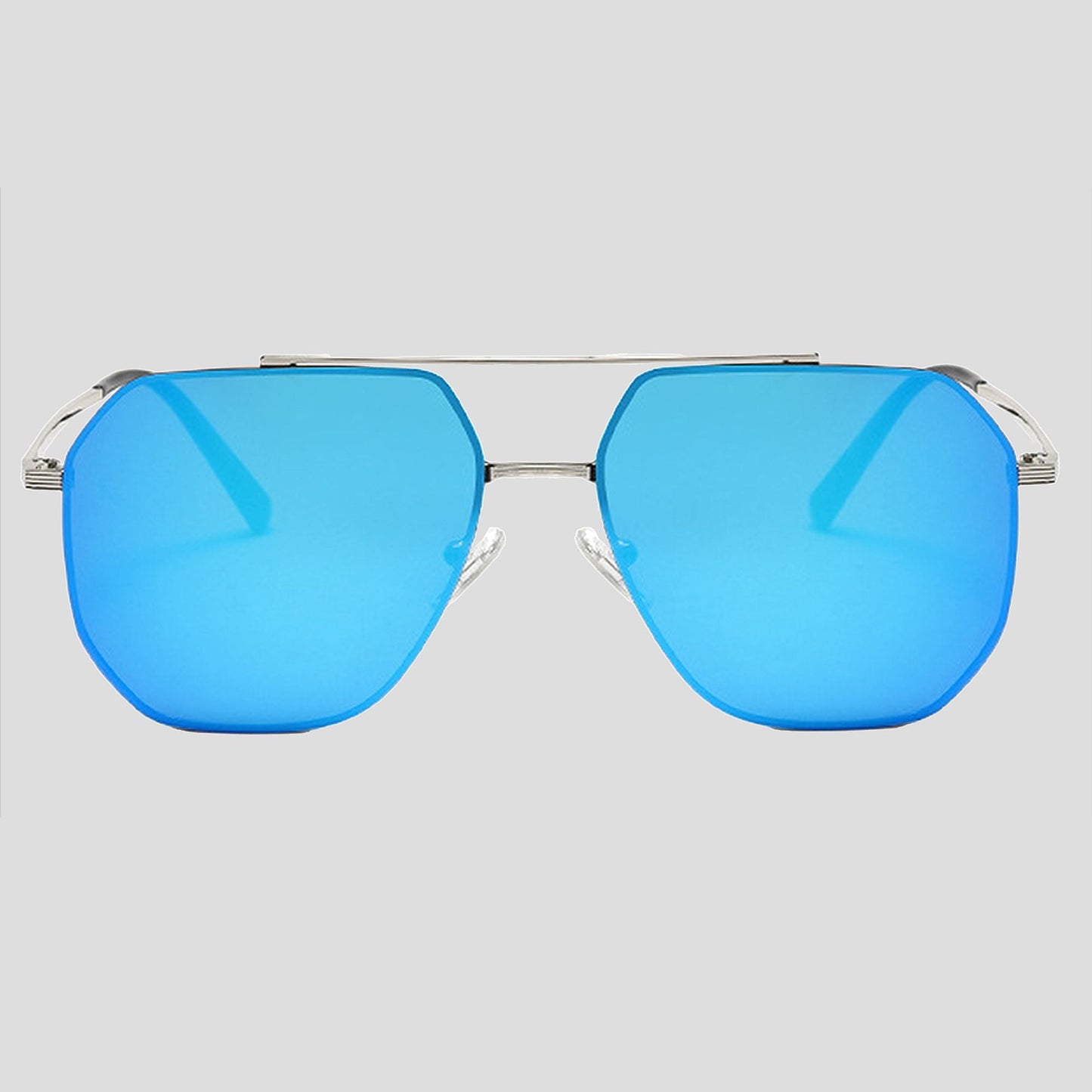 Anna-Kaci Women's Rimmed Hexagonal Polarized Aviator Sunglasses UV400 Protection