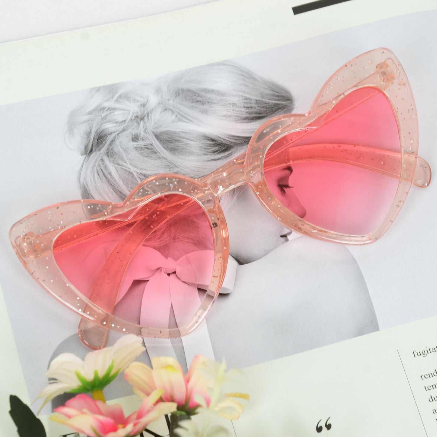 Anna-Kaci Active Women's Vibrant Heart-Shaped Fashion Sunglasses UV400 Protection