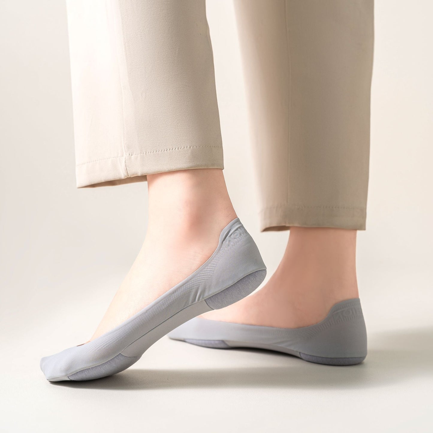 Anna-Kaci Women's Non-slip No Show Socks Soft Solid Bottom for Casual 6Pk