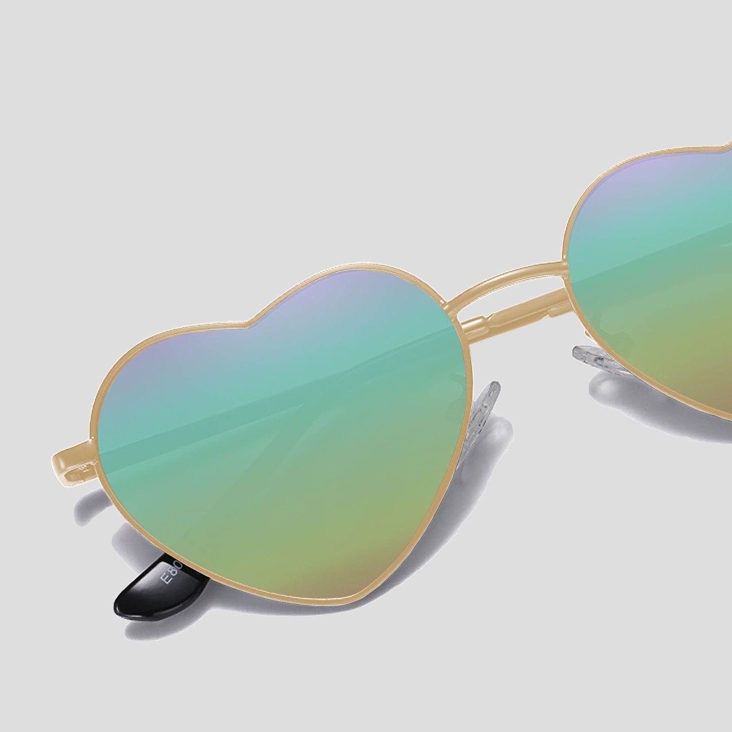 Anna-Kaci Women's Stylish Heart-Shaped Polarized Sunglasses UV400 Protection for Outdoor Activities