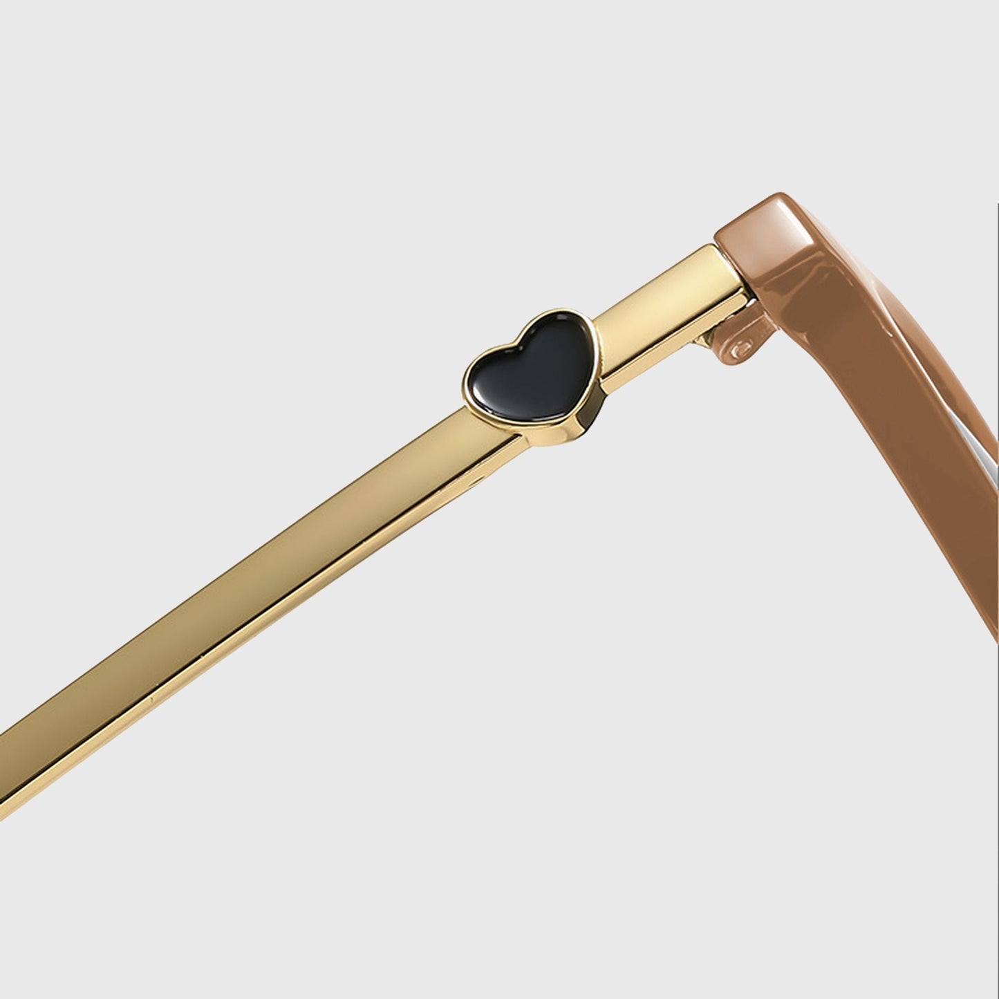 Anna-Kaci Women's Cat-Eye Sunglasses with Heart-Accent Temples