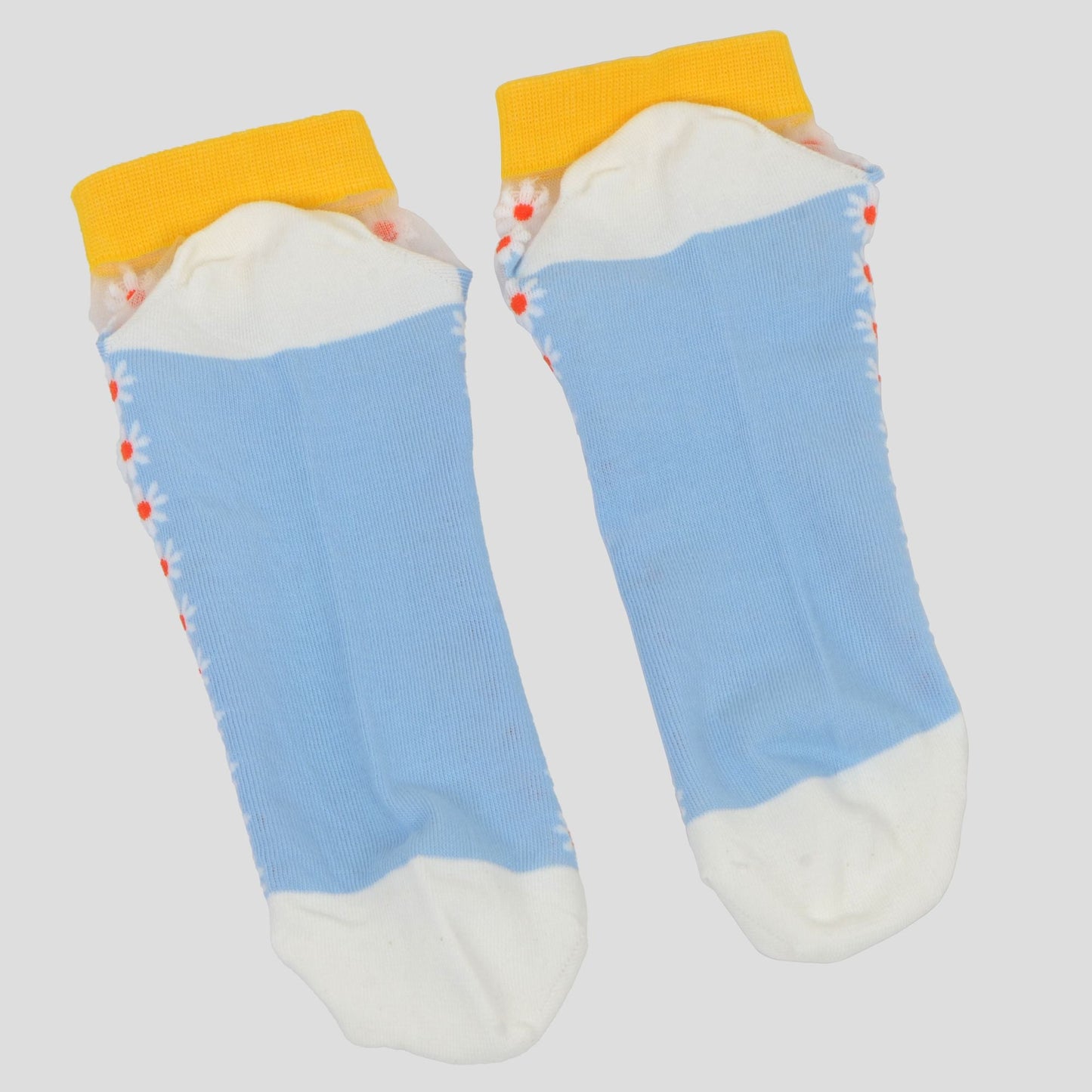 Anna-Kaci Women's Thin Semitransparent No - Show Socks 5pk Non-slip and Sweat-absorbent