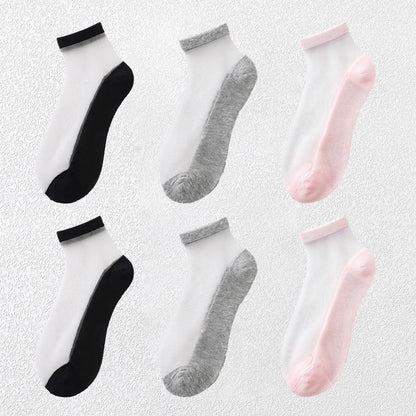 Anna-Kaci Chic Women's Summer Thin Ankle Socks Soft for Casual 6Pk