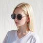 Anna-Kaci Women's Stylish Hexagonal Rimless Gradient Sunglasses for Fashion Looks