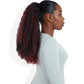 Alilang Curly Ponytail Extension Drawstring Ponytail Extension 16 Inch Kinky Curly Pony Tail Hair Extensions Fake Hairpieces Mixed Wine Red