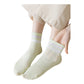 Anna-Kaci 5 Pairs Women Cotton Ankle Socks with Pastel Striped Cuffs Soft Breathable Knit Fabric for Everyday Comfort